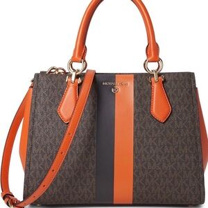 Michael Kors Brown and Orange Satchel new with tags